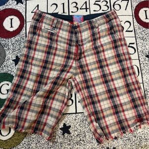 VTG Plugg Plaid Shorts Waist Size 34